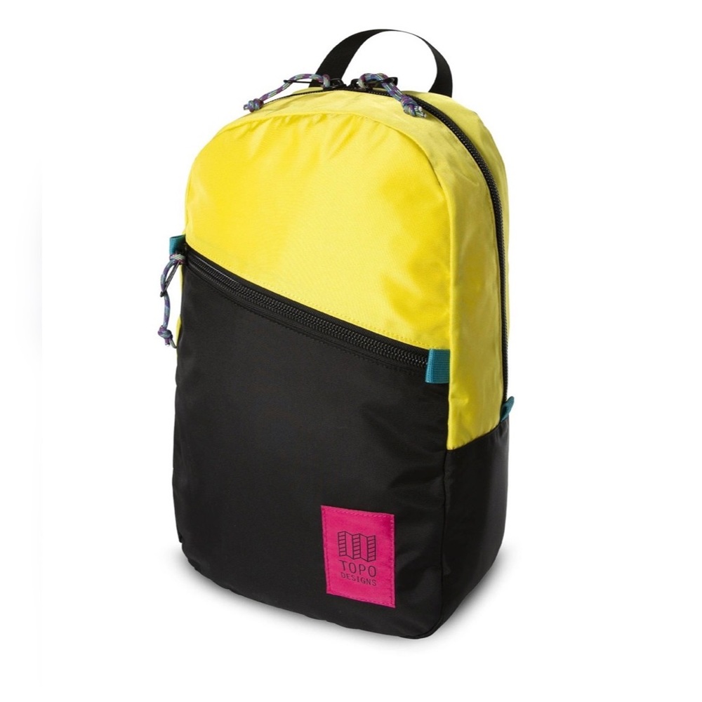 TOPO DESIGNS LIGHT PACK BACKPACK - YELLOW/BLACK NWOT!